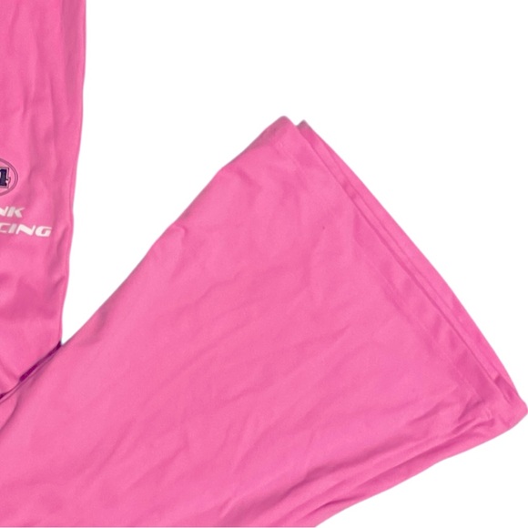 EUC Victoria’s Secret PINK Hot Pink Flare Racer Leggings Large - Picture 2 of 7
